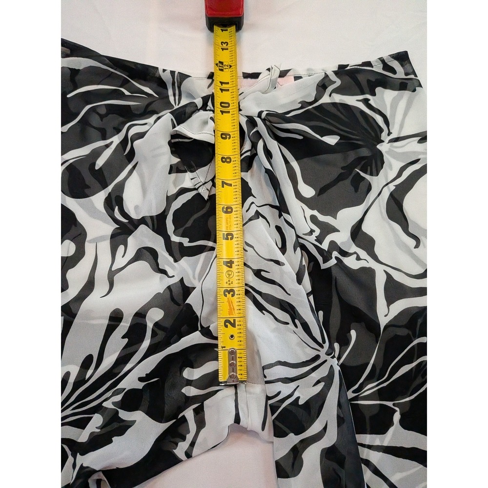 Victorias Secret Swim Beachwear Sheer Tie Front Cover Up Pants Tropical Medium - Picture 5 of 11